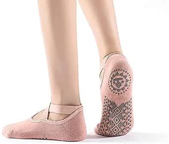 Buy Overa Yoga Socks for Women Anti Bacterial Anti-Skid Yoga Pilates ...