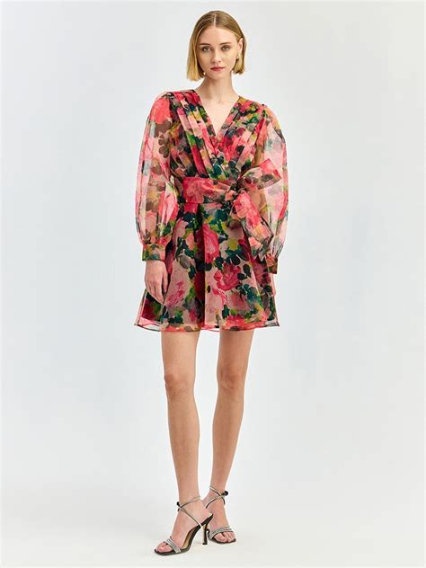 Pink Floral Fit & Flare Dress