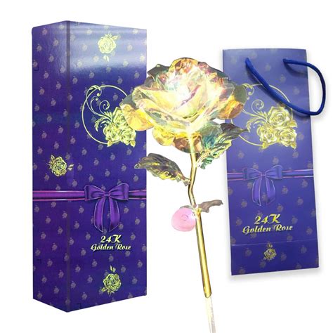 Buy Rangoli Artificial Led Rose Blue Box Carry Bag (Multicolor) Online ...