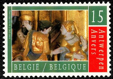 SCG1191 - 1993 Belgium 15F – Antwerp Nativity Sculpture (Janssens Chap ...