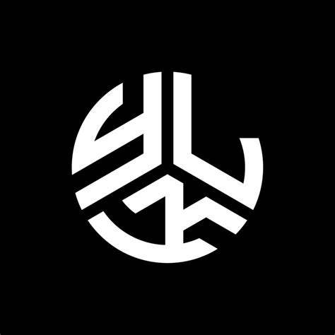 YLK letter logo design on black background. YLK creative initials ...