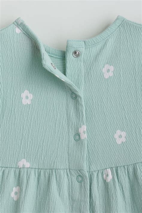 Girls Mint Green A-Line Printed Dress – One Friday