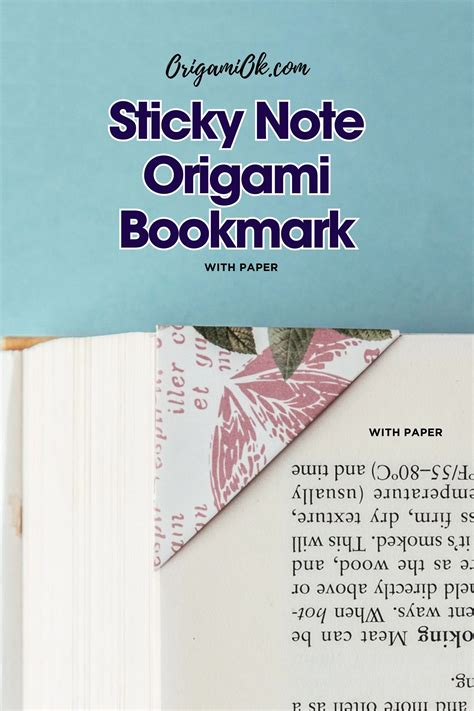 50+ Easy Sticky Note Origami Instructions - Origami OK