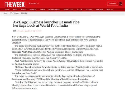 Kohinoor Media PR Latest News & Updates on Premium Basmati Rice