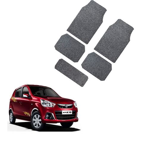 PulGos 5pc Grass Floor Mats Universal Fit Front & Rear Car Mat for ...