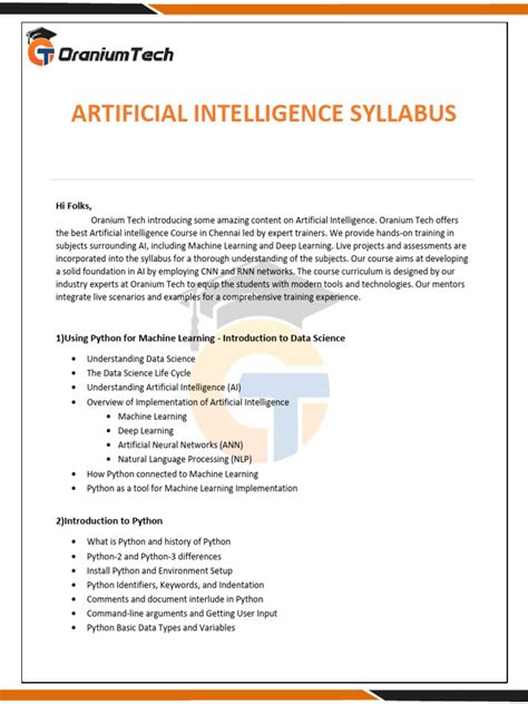 Artificial Intelligence Syllabus 的图像结果