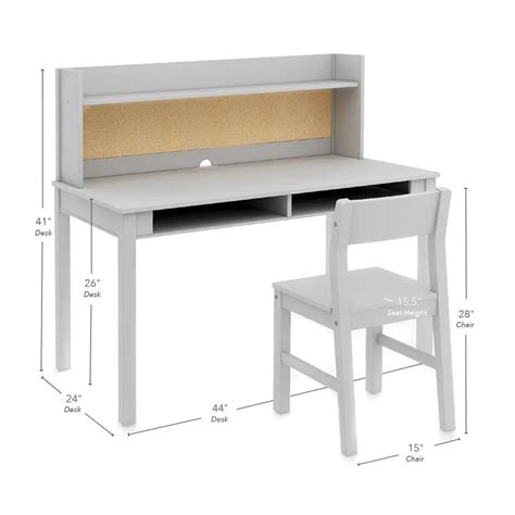 Kids Study Table: 44'' W Desk With Chair – Studio GKW