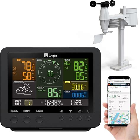 Logia 5-in-1 Wi-Fi Weather Station | IndoorOutdoor India | Ubuy