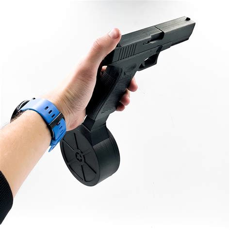 3D File PISTOL Glock 17 Drum Magazine MOVABLE TRIGGER PARTS, 43% OFF