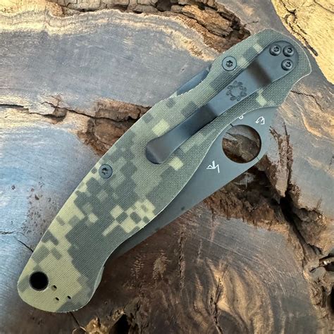 Spyderco Military 2 Compression Lock Camo G-10 Handle Black Blade C36GPCMOBK2 | American Edge Knives