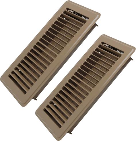 Howeall 4" x 10" Floor Register 2 Pack - Heavy Duty Steel Walkable ...