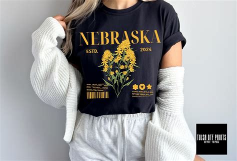 DTF NEBRASKA STATE FLOWER TRANSFER - Tulsa DTF Prints