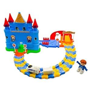 Buy JOA TpyBox Automatic Castle Train Tracker Set Battery Operated ...