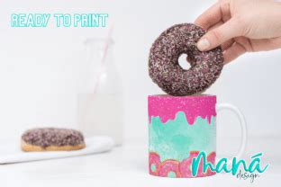 Donut Love Mug Template Graphic by Maná Design · Creative Fabrica