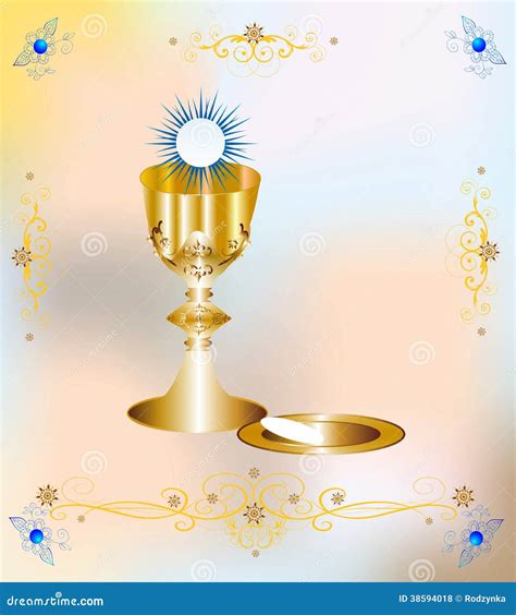 First communion stock illustration. Illustration of sacrament - 38594018