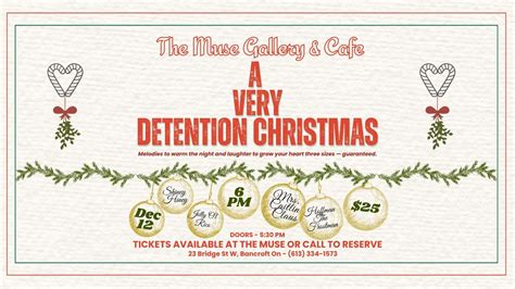 A Very Detention Christmas, The Muse Gallery & Café, Bancroft, 12 ...