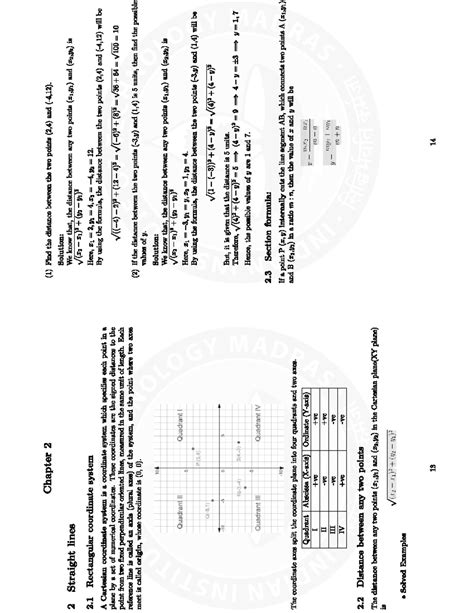 previous year questions of maths - Chapter 2 (1) Find the distance ...