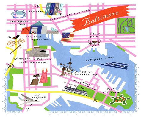 Map Of Downtown Baltimore Md