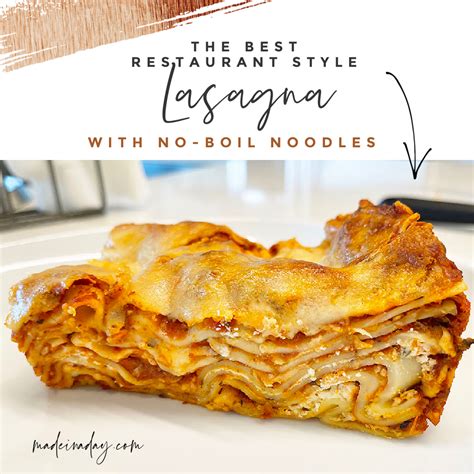 The Best Layering Lasagna With No Boil Noodles