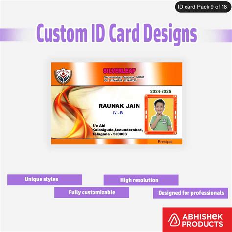 Custom ID Card PSD Templates - 50 Personalized Design Files ...