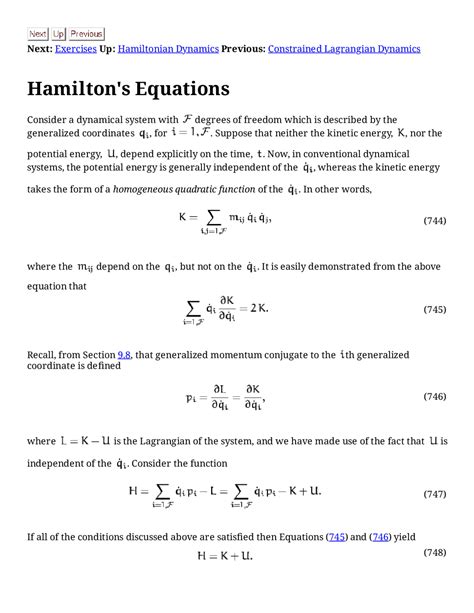 Image result for Hamilton Principle Using Mapple