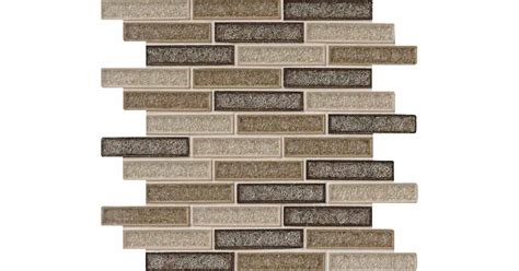Ackland AKM-G-ADRO1X4BR-CA 12" x 12" Glass Brick Wall Mosaic Tile ...