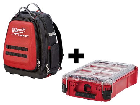 MILWAUKEE PACKOUT, 11 13/16 in W x 15 3/4 in H, Polyester, Tool ...