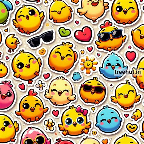 Printable Chicks Stickers and 50 Farm Craft Activities for Kids, Adults ...