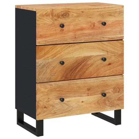 Buy vidaXL Solid Wood Acacia Sideboard Living Room Furniture Wooden ...