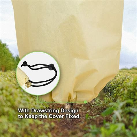 Buy 2 Pack Plant Covers Freeze Protection Bags Reusable Warm Shrub ...