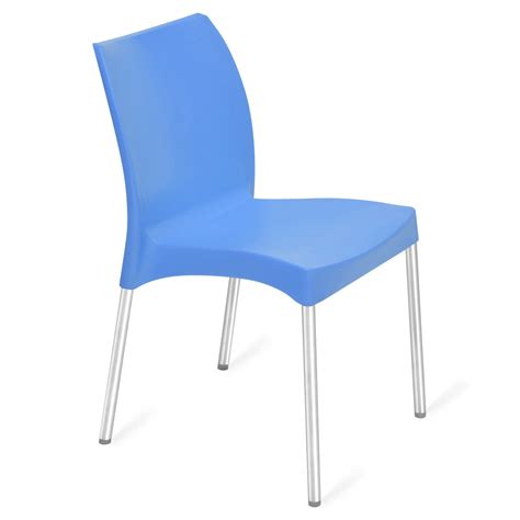 Buy Nilkamal Novella 07 Plastic Armless Chair (Blue) Online in India