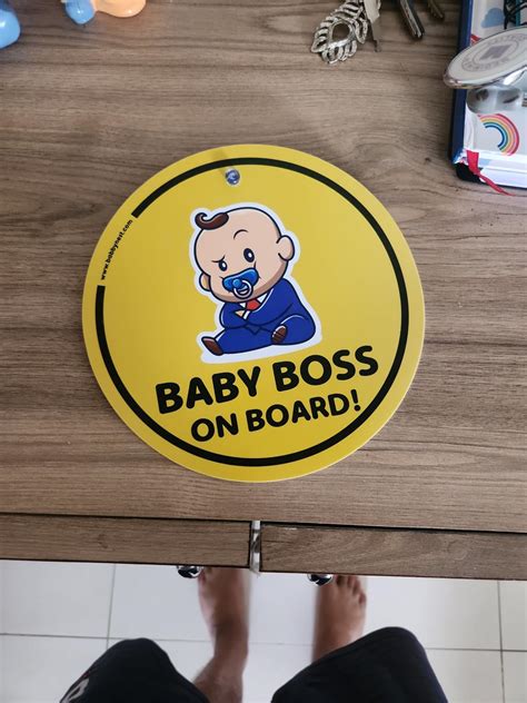 BABBY NEST Baby On Board Sticker-Weatherproof Car Decal-Adorable Design ...