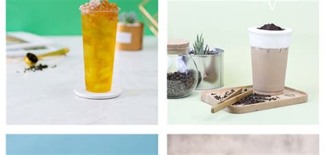 果汁奶茶实景图水果茶冰沙奶盖冷饮外卖菜单免扣海报PNG素材模板