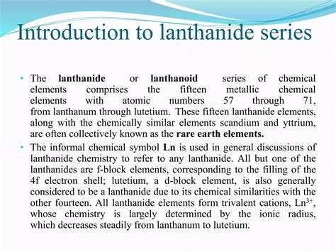 Applications of lanthanids (rare earth) | PPTX