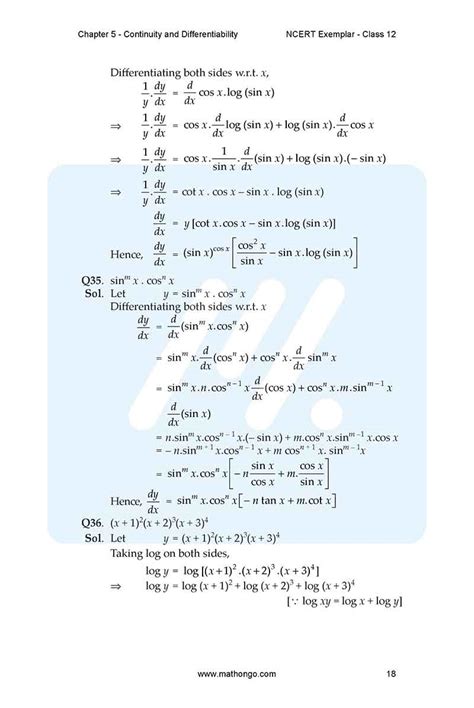 Image result for Maths Class 12th Chapter 5 All Example