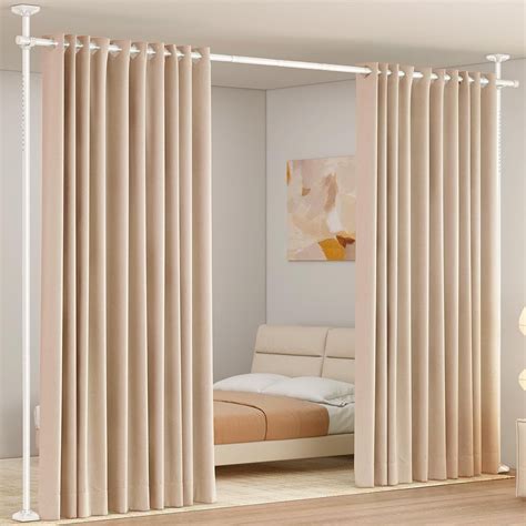 Room Divider Curtain Rod, No Drilling Room Separator for Space ...