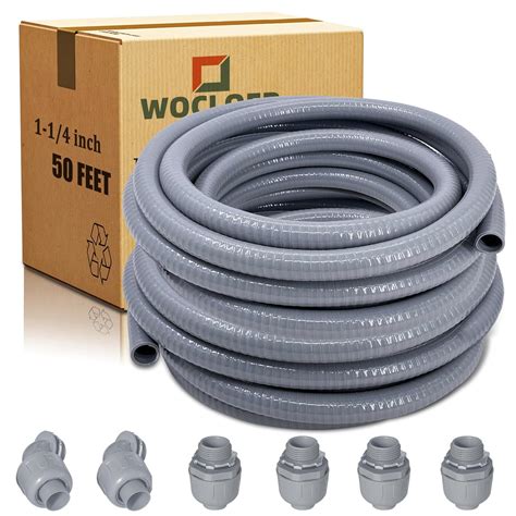 Liquid-Tight Conduit - 1-1/4 inch 50 Feet Flexible Non Metallic Liquid ...