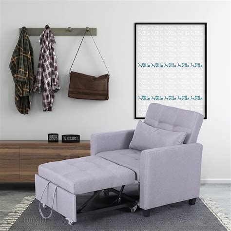 Buy PHI VILLA 3-in-1 Convertible Chair Bed,Sofa Couch Sleeper, Multi ...