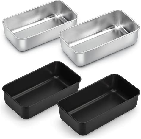 Amazon.com: Homikit 4 Pack Loaf Pan Set, 9 x 5 Inch Stainless Steel ...