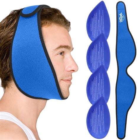 Buy Hilph Face Ice Pack Wisdom Teeth Ice Pack Head Wrap for Jaw & Chin ...
