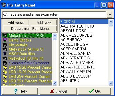 Image result for MetaStock Symbol File