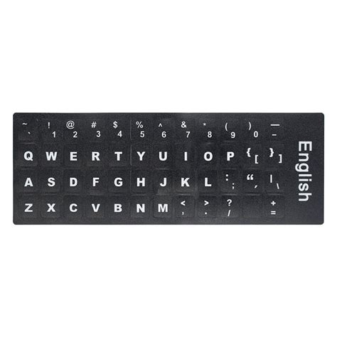 Buy CreativeArrowy English QWERTY Replacement Keyboard Sticker with Big ...