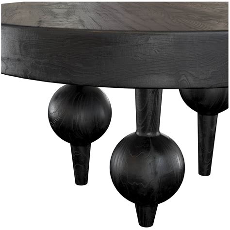 Bois Blanc Dining Table Mango Spherical Legs - 3D Model by artpolka