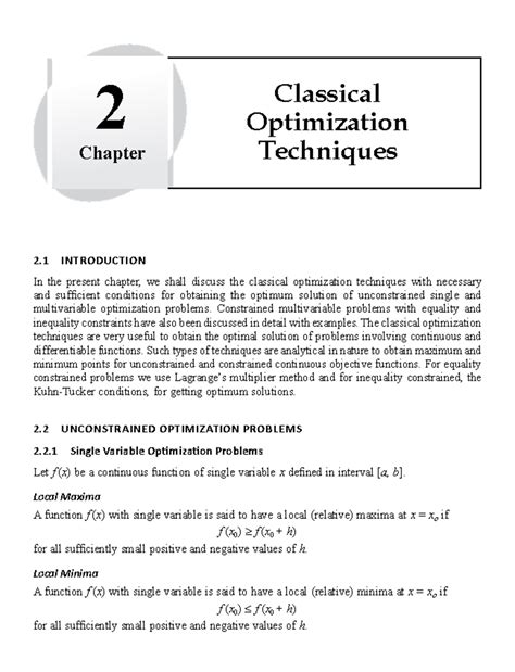 67 Sample Chapter - 8 Optimization Techniques 2 IntroductIon In the ...