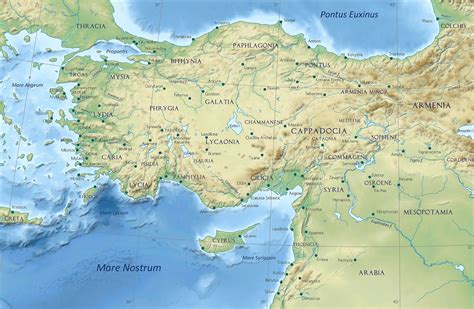 Ancient Asia Minor Map