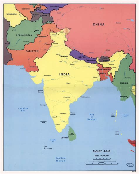 Whole Map South Asia Physical Map South Asia | Physical Features, Map