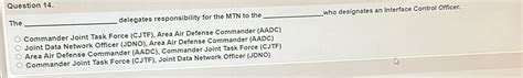 Solved: The_ delegates responsibility for the MTN to the _who ...