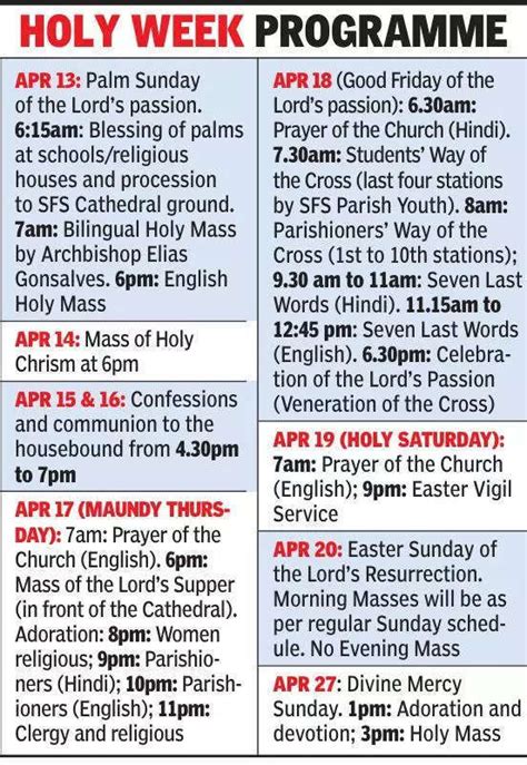Holy week to mark the last phase of Lent before Easter