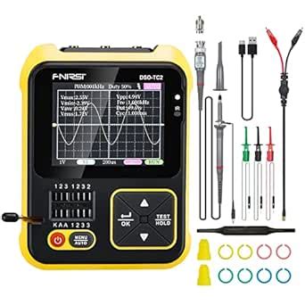 Riiai 2-in-1 Digital Oscilloscope & Transistor Tester, Real-time 2.5MS ...