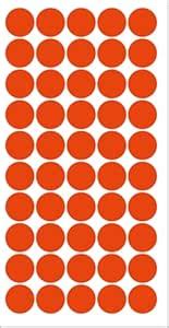 Kelenate® 2000 Piece Red Color 12mm (0.5 Inch) Round Dot Sticker Self ...